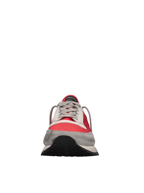 Sneakers in pelle tessuto e camoscio HIDNANDER | TENKEI HC1MS400 425ROSSO-GRIGIO-BLU